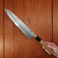 Hitohira Kikuchiyo Ren 240mm Gyuto Aogami 2 Ho Wood