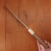Hitohira TD 165mm Santoku Stainless Clad Aogami 2 Kurouchi Walnut Handle