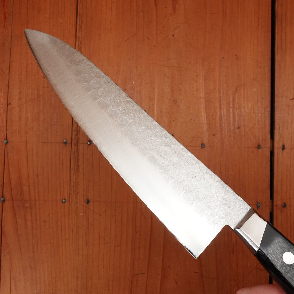 Hitohira Imojiya Kuma 200mm Gyuto Aogami 2 Nashiji Tsuchime Western Handle