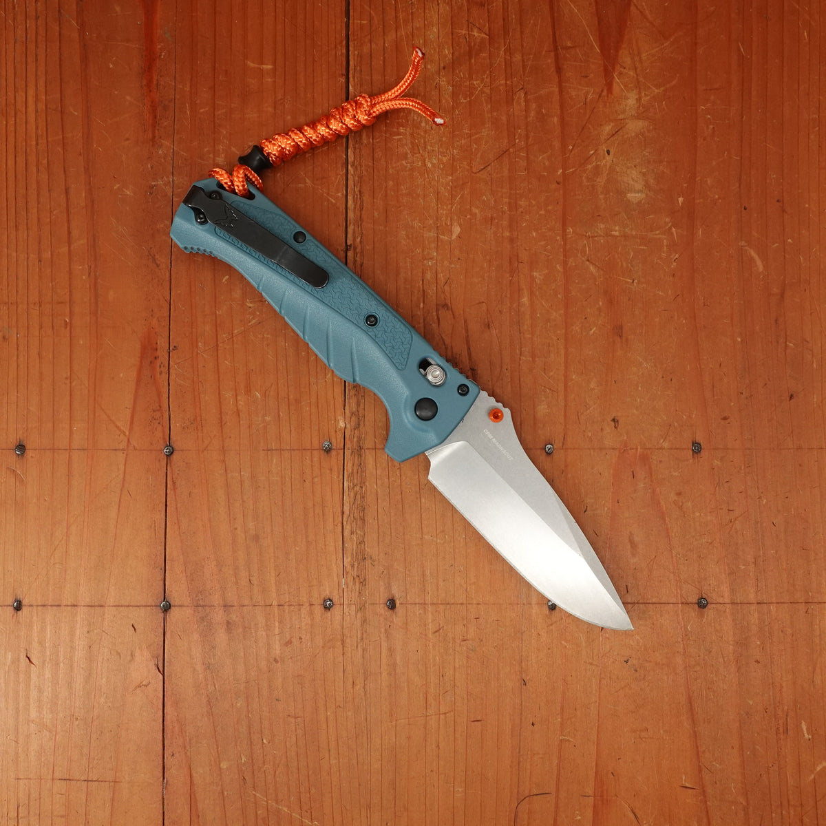 Benchmade 18060 Adira Drop Point Magnacut Depth Blue Grivory Handle