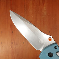 Benchmade 18060 Adira Drop Point Magnacut Depth Blue Grivory Handle