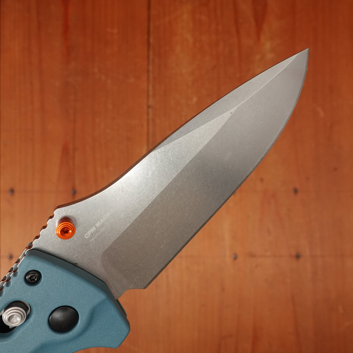 Benchmade 18060 Adira Drop Point Magnacut Depth Blue Grivory Handle