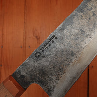 Trade In Blenheim Forge 180mm Bunka Santoku Iron Clad Aogami 2 Walnut & Copper