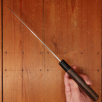 Wakui 210mm Gyuto Stainless Clad Aogami 2 Nashiji Warikomi Chestnut