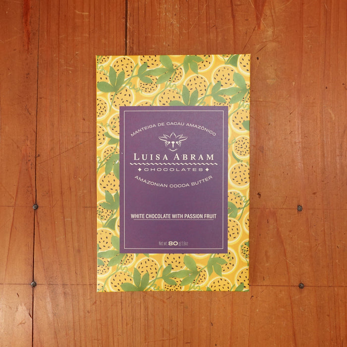 Luisa Abram White Chocolate with Passion Fruit - 80g