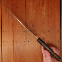 Wakui 240mm Gyuto Stainless Clad Aogami 2 Nashiji Warikomi Chestnut