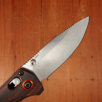 Benchmade 15032 North Fork Drop-Point S30V AXIS Lock Stabilized Wood Handle