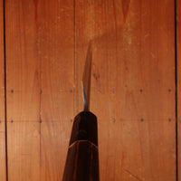 Wakui 240mm Sujihiki Stainless Clad Aogami 2 Nashiji Warikomi Chestnut