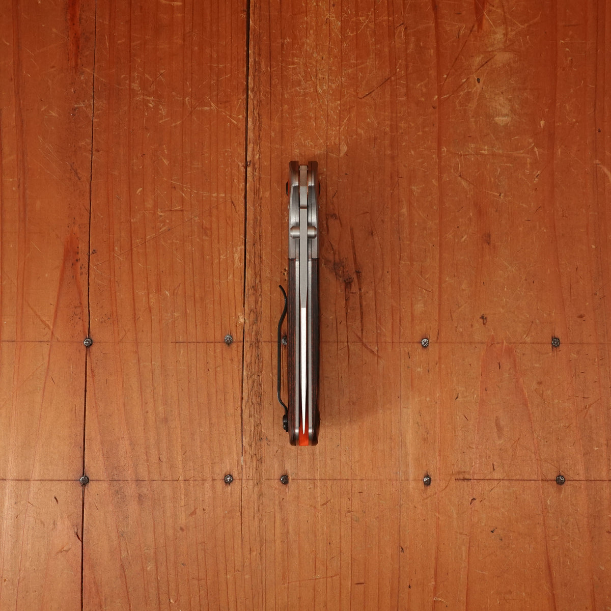 Benchmade 15085-2 Mini Crooked River Clip Point S30V AXIS Lock Stabilized Wood Handle)