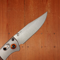 Benchmade 15085-2 Mini Crooked River Clip Point S30V AXIS Lock Stabilized Wood Handle)