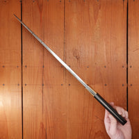 F Dick No. 66 12.5" Lobster Splitter Chef de Chef Hand Forged Carbon Steel Custom Brass & Ebony Handle Germany