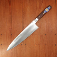 Prototype Greenfield Gyuto 9" Chef Knife D2 Carbon Steel Old Honduran Rosewood