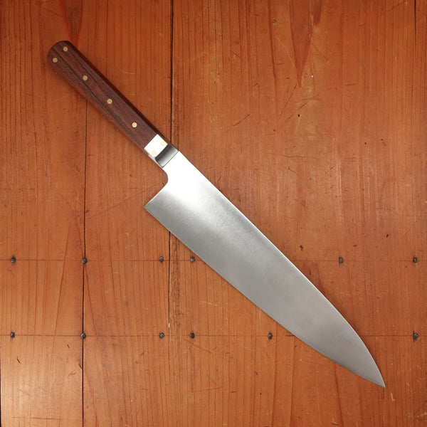 Prototype Greenfield Gyuto 9" Chef Knife D2 Carbon Steel Old Honduran Rosewood