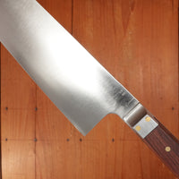 Prototype Greenfield Gyuto 9" Chef Knife D2 Carbon Steel Old Honduran Rosewood