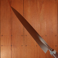 Prototype Greenfield Gyuto 9" Chef Knife W2 Carbon Steel Antique Honduran Rosewood
