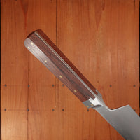 Prototype Greenfield Gyuto 9" Chef Knife W2 Carbon Steel Antique Honduran Rosewood
