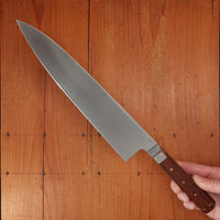 Prototype Greenfield Gyuto 9" Chef Knife W2 Carbon Steel Antique Honduran Rosewood