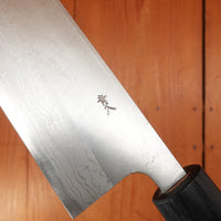 Trade In Harukaze Mune 165mm Bunka Aogami 2 Suminagashi Rosewood