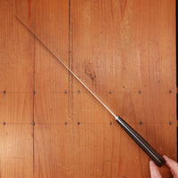 Ed Wusthof Dreizackwerk 182-10 10.5" Narrow Flex Slicer Carbon Custom Handle Solingen, Germany 1960s
