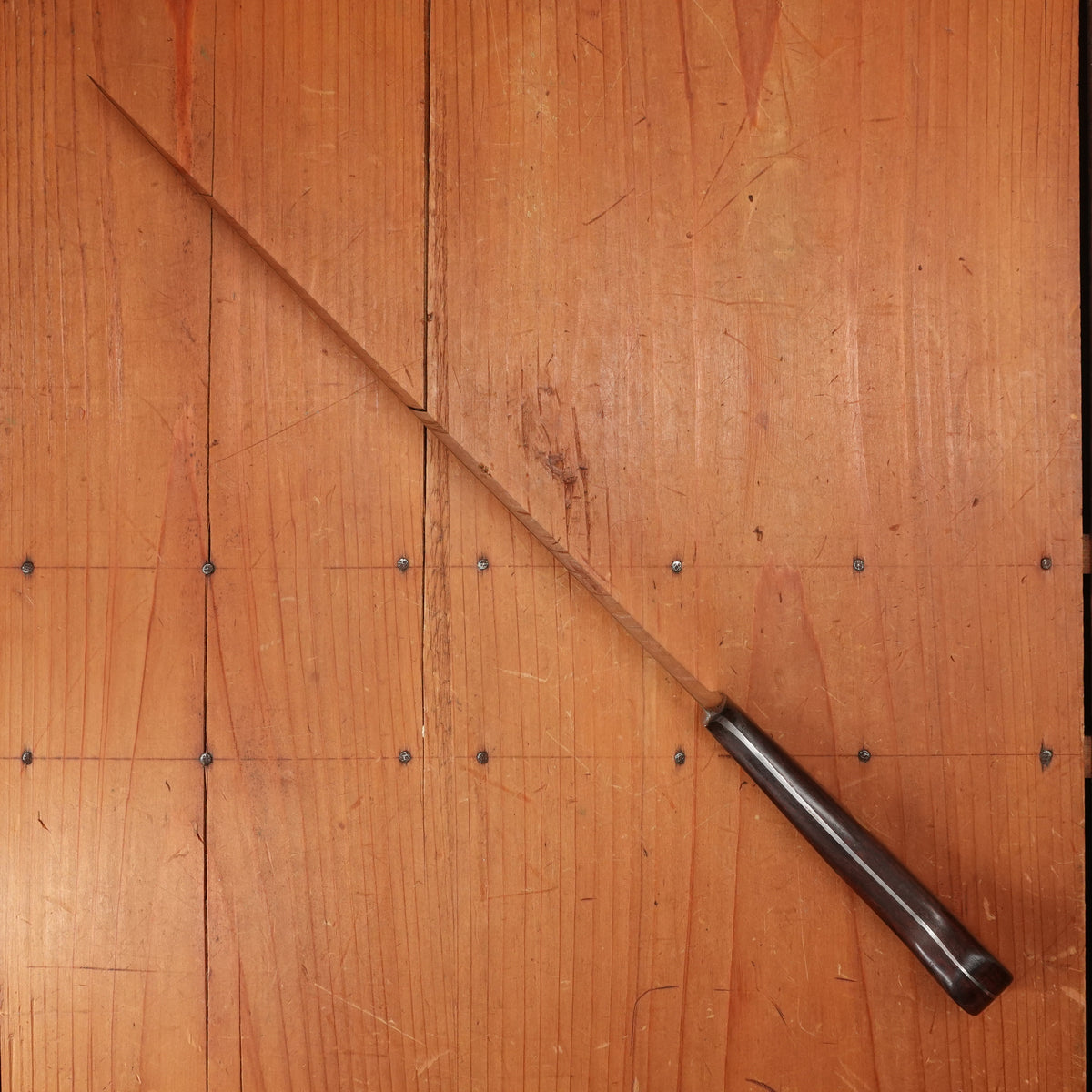 Ed Wusthof Dreizackwerk 182-10 10.5" Narrow Flex Slicer Carbon Custom Handle Solingen, Germany 1960s