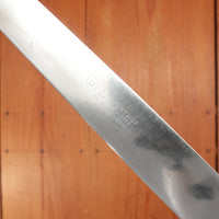 Ed Wusthof Dreizackwerk 182-10 10.5" Narrow Flex Slicer Carbon Custom Handle Solingen, Germany 1960s