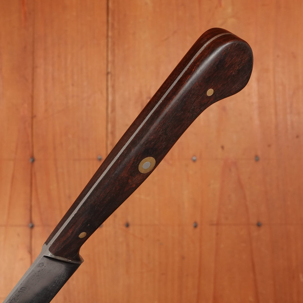 Ed Wusthof Dreizackwerk 182-10 10.5" Narrow Flex Slicer Carbon Custom Handle Solingen, Germany 1960s
