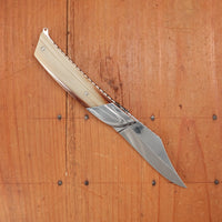 Florinox Le Méditerranée 115cm Clip Point 12C27 Slipjoint Horn Handle with Stainless Rope & Anchor Thiers, France