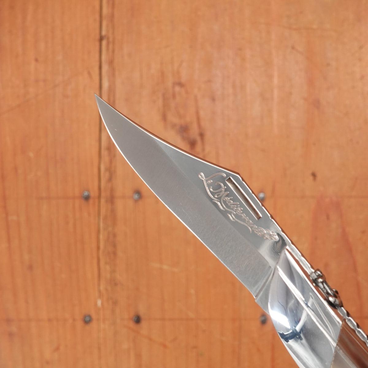 Florinox Le Méditerranée 115cm Clip Point 12C27 Slipjoint Horn Handle with Stainless Rope & Anchor Thiers, France