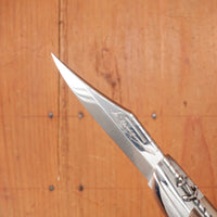 Florinox Le Méditerranée 115cm Clip Point 12C27 Slipjoint Horn Handle with Stainless Rope & Anchor Thiers, France