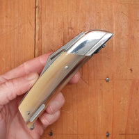 Florinox Le Méditerranée 115cm Clip Point 12C27 Slipjoint Horn Handle with Stainless Rope & Anchor Thiers, France