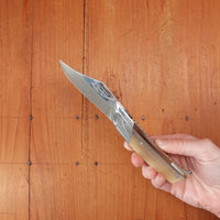 Florinox Le Méditerranée 115cm Clip Point 12C27 Slipjoint Horn Handle with Stainless Rope & Anchor Thiers, France