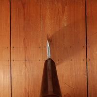 F Dick No. 95 9" Cleaver Hand Forged Carbon Steel Custom Walnut & Stag Germany 1950s 60s?