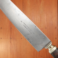 Friedr. Herder Abr. Sohn 8.25" Uruguayan Style Facón Gaucho Knife Rosewood Handle Solingen, Germany