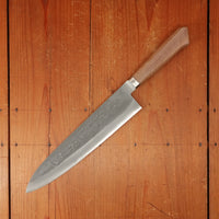 Hitohira TD 240mm Gyuto Stainless Clad Aogami 2 Nashiji Walnut Western