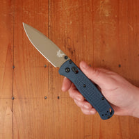 Benchmade 535FE-05 Bugout Drop Point S30V AXIS Lock Crater Blue Grivory Handle