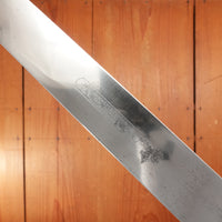 Vintage Carl Schleipper 12" Slicer Carbon Steel Cherry Handle Solingen, Germany 1960-70