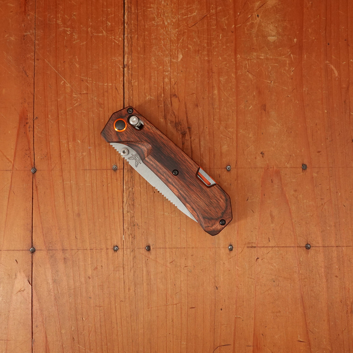 Benchmade 15062 Grizzly Creek Drop-point S30V Stainless Steel Stabilized Wood