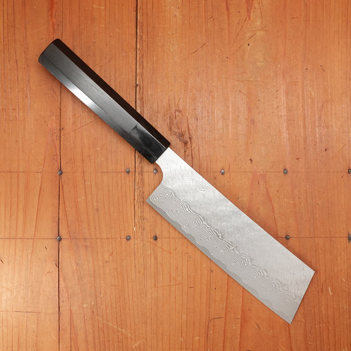 Nigara Hamono 180mm Kiritsuke Nakiri STRIX Ebony Handle