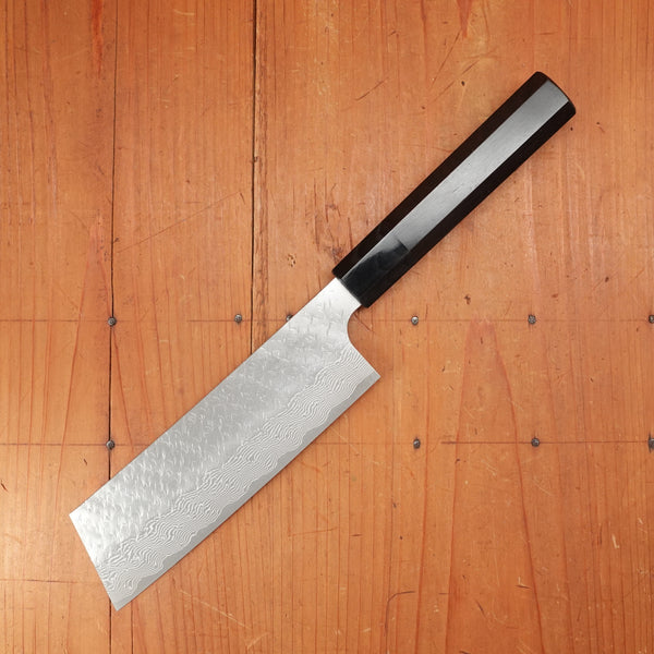 Nigara Hamono 180mm Kiritsuke Nakiri STRIX Ebony Handle