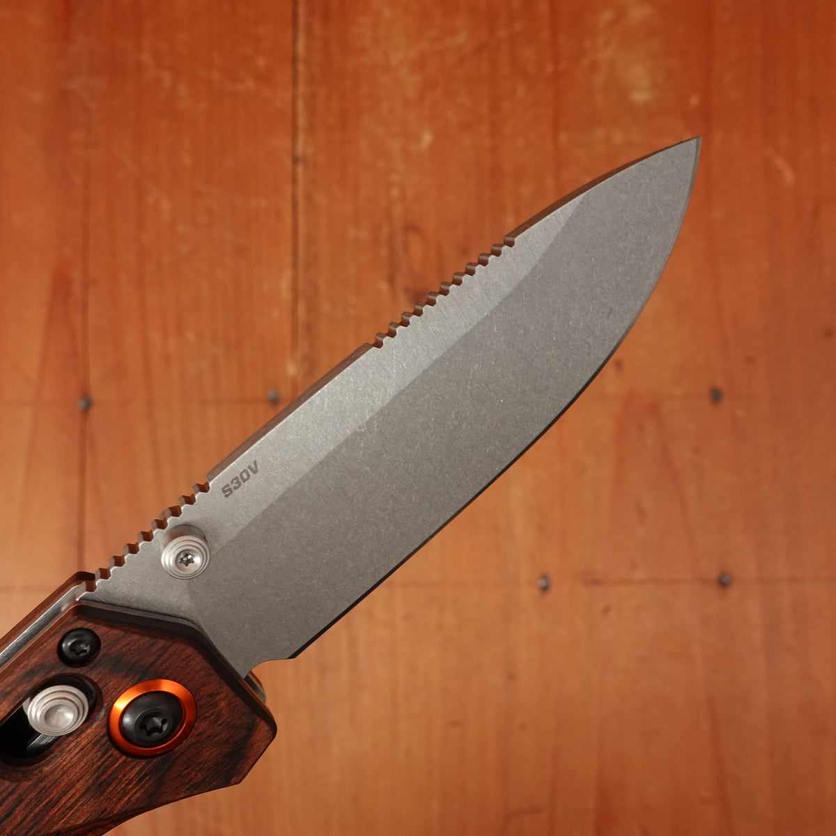 Benchmade 15062 Grizzly Creek Drop-point S30V Stainless Steel Stabilized Wood