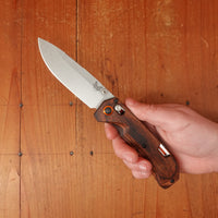 Benchmade 15062 Grizzly Creek Drop-point S30V Stainless Steel Stabilized Wood