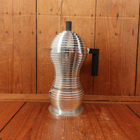 Alessi Black Pulcina Espresso Coffee Maker 6 cup