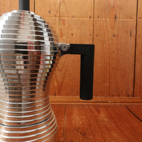 Alessi Black Pulcina Espresso Coffee Maker 6 cup