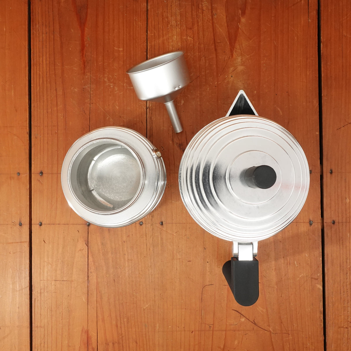 Alessi Black Pulcina Espresso Coffee Maker 6 cup