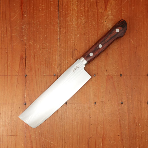 Hitohira Imojiya MZ 165mm Nakiri VG1 Imitation Mahogany