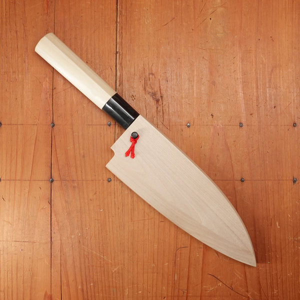 Hitohira Togashi 150mm Deba Shirogami 2 Ho Wood (D-Shape) with Saya