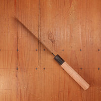 Hitohira Futana SB 170mm Santoku Aogami Super Kurouchi Tsuchime Cherry Wood