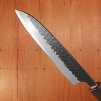 Hitohira Futana SB 170mm Santoku Aogami Super Kurouchi Tsuchime Cherry Wood