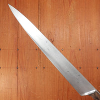 Unmarked 10.5" Chef Knife Forged Carbon Steel Transitional Solingen, Germany 1960s