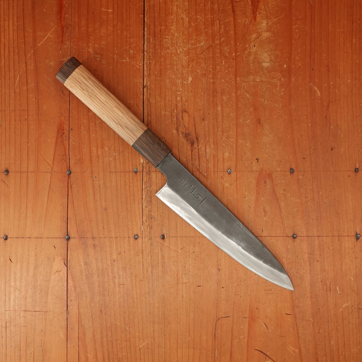 Trade In Tagai Sanjo 150mm Petty Stainless Clad Shirogami Oak and Wenge